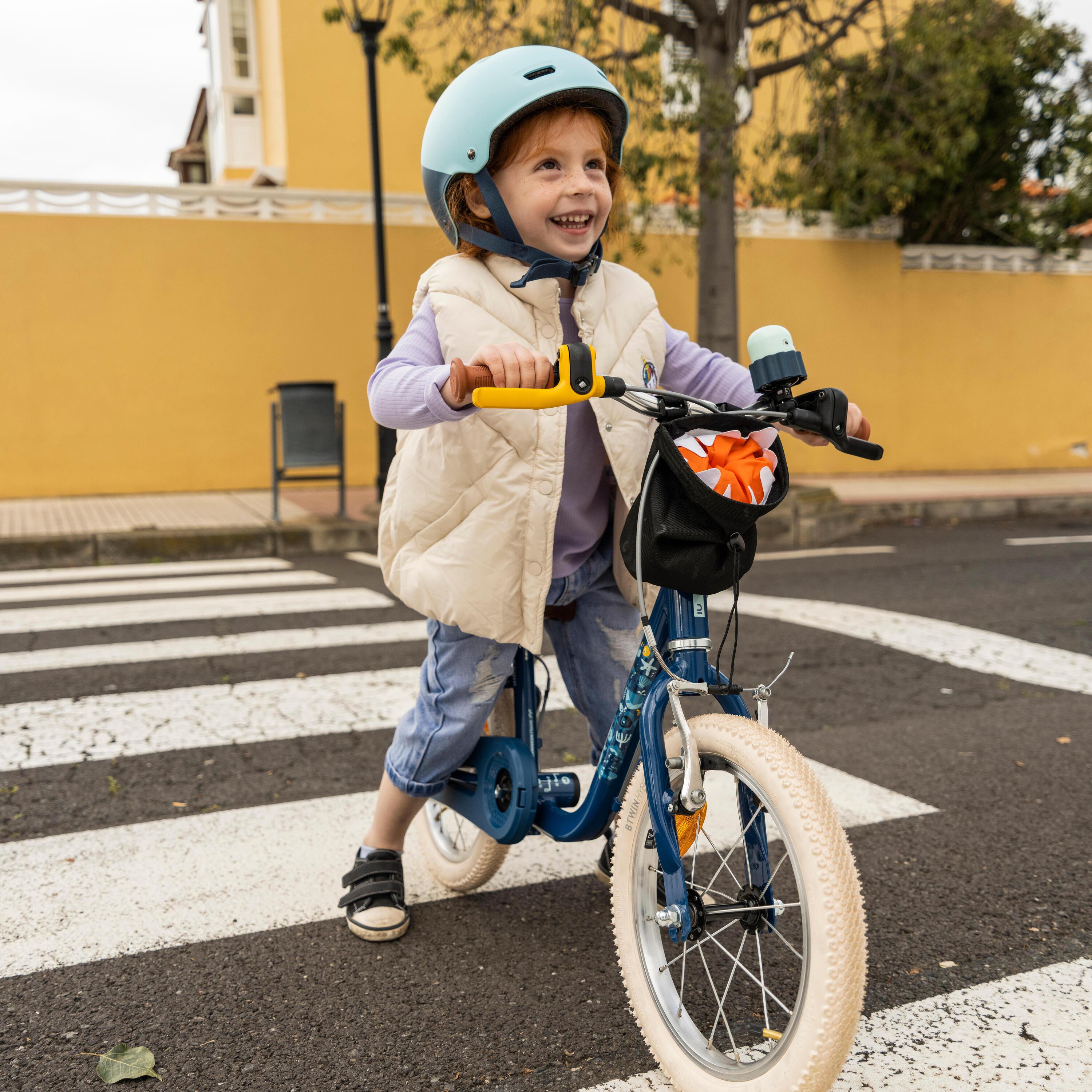 2-in-1 kinderfiets/loopfiets DISCOVER 900 3-5 jaar 14 inch blauw 17/34