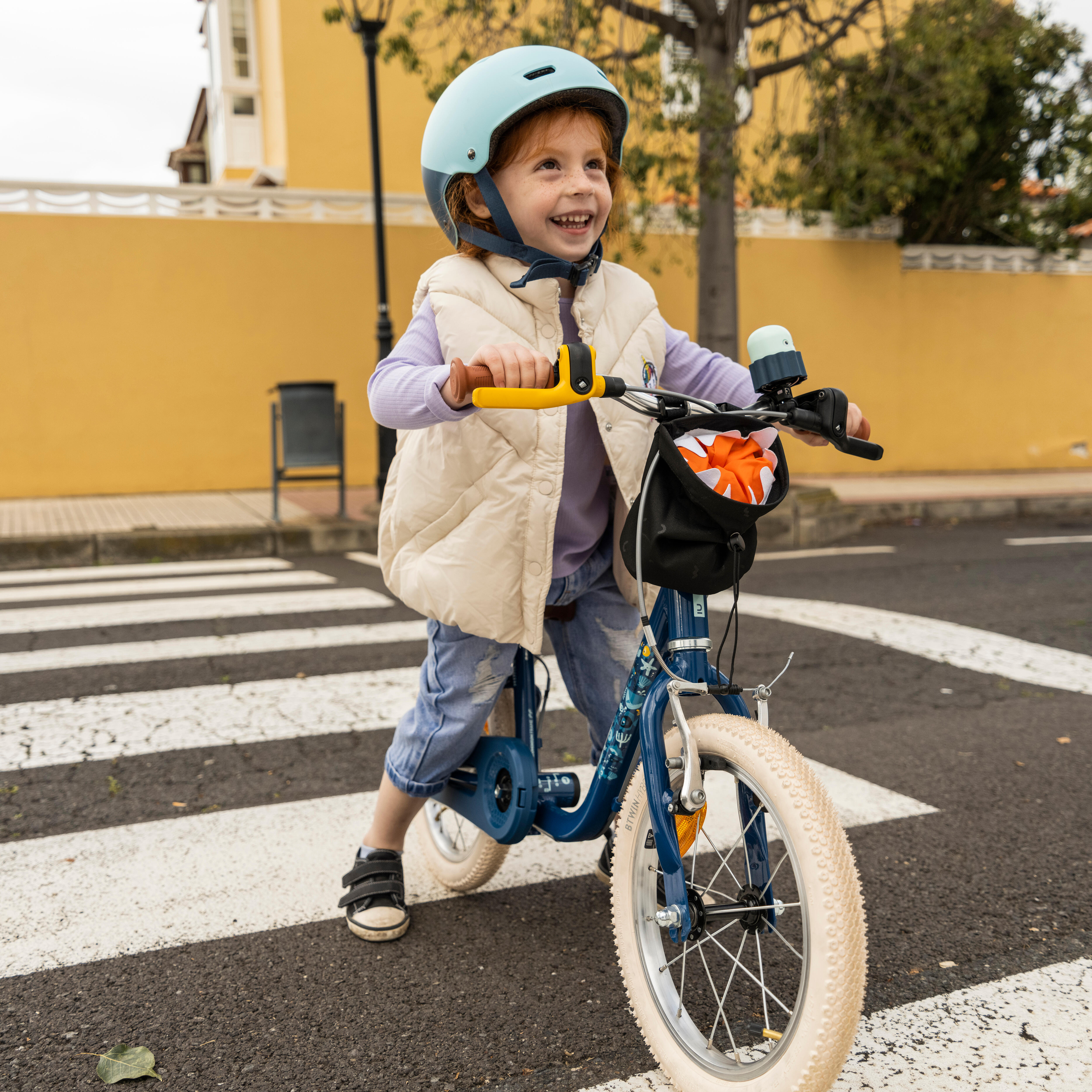 BICICLETTA 2IN1 PER BAMBINI 3-5 ANNI 14 pollici - DISCOVER 900 Blu