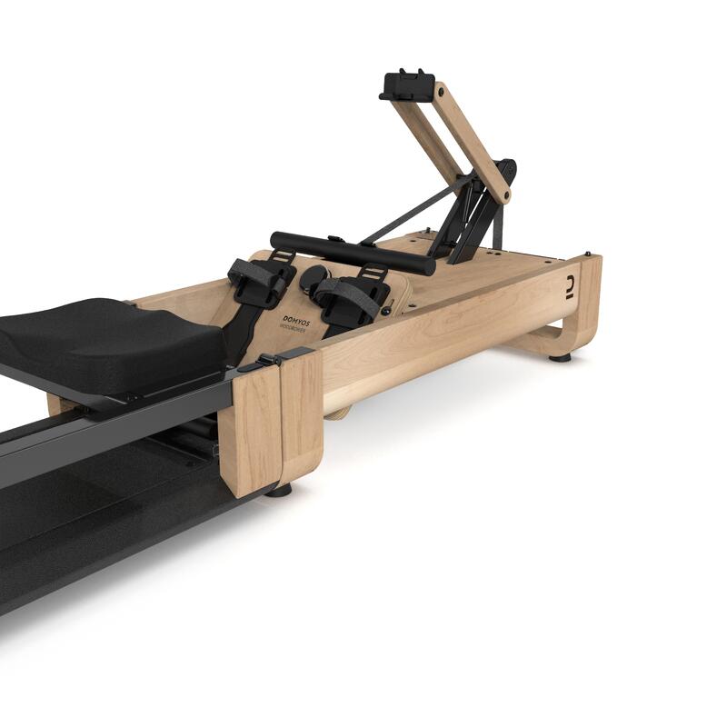 Geconnecteerde zelfaandrijvende 3-in-1 roeitrainer voor cardiofitness Woodrower