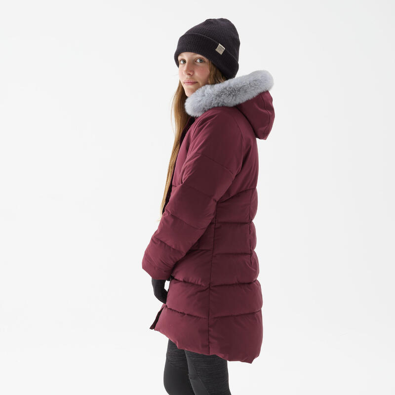 Piumino caldo montagna bambina SH500 bordeaux | -8°C