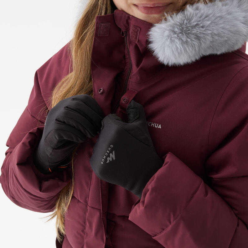 Çocuk Outdoor Şişme Mont - 7/15 Yaş - Bordo - NH500