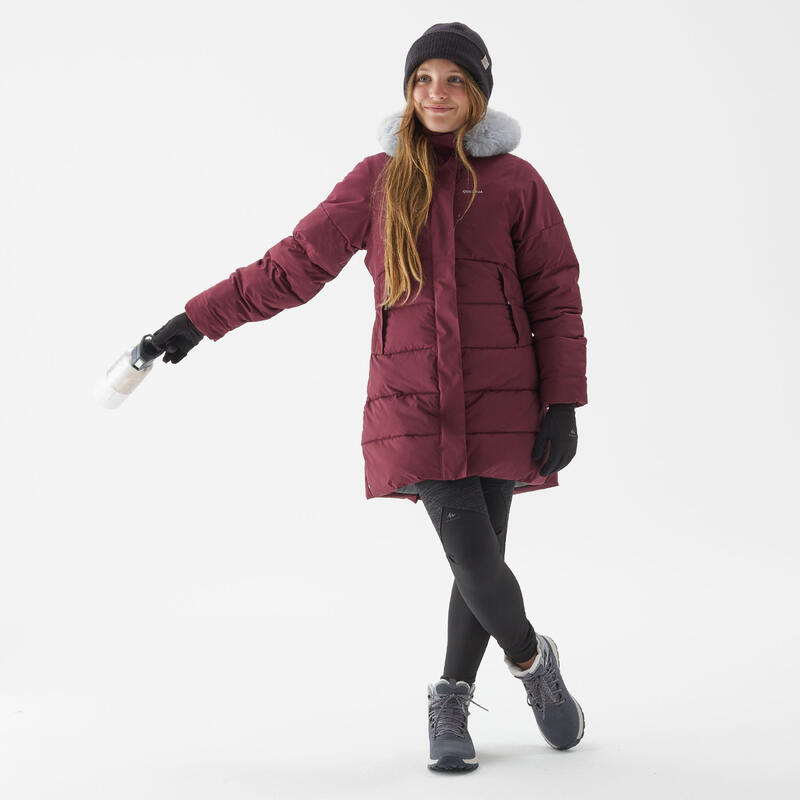 Winterjacke Kinder Gr.122-170 wattiert wasserdicht warm bis -8°C Wandern - SH500