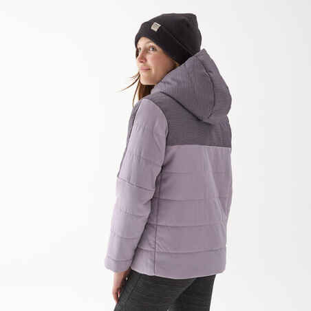 Kids’ Hiking Padded Jacket - Aged 7-15 - NH100 Purple