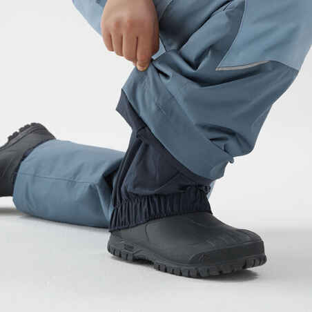 Kids’ Warm Waterproof Pants - SH 500 Blue