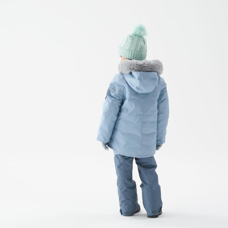 Winterhose Kinder Gr. 92–116 warm Winterwandern - SH500 Mountain blau