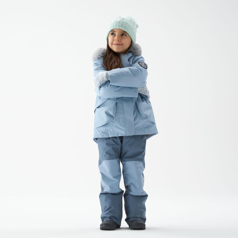 Çocuk Outdoor Kar Montu/Kışlık Mont - 2/6 Yaş - Mavi - SH500 Mountain