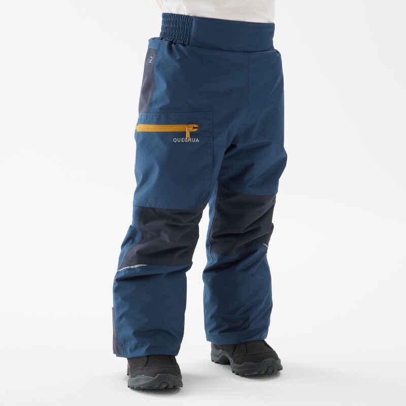 Winterhose Kinder Gr. 92–116 warm Winterwandern - SH500 Mountain blau