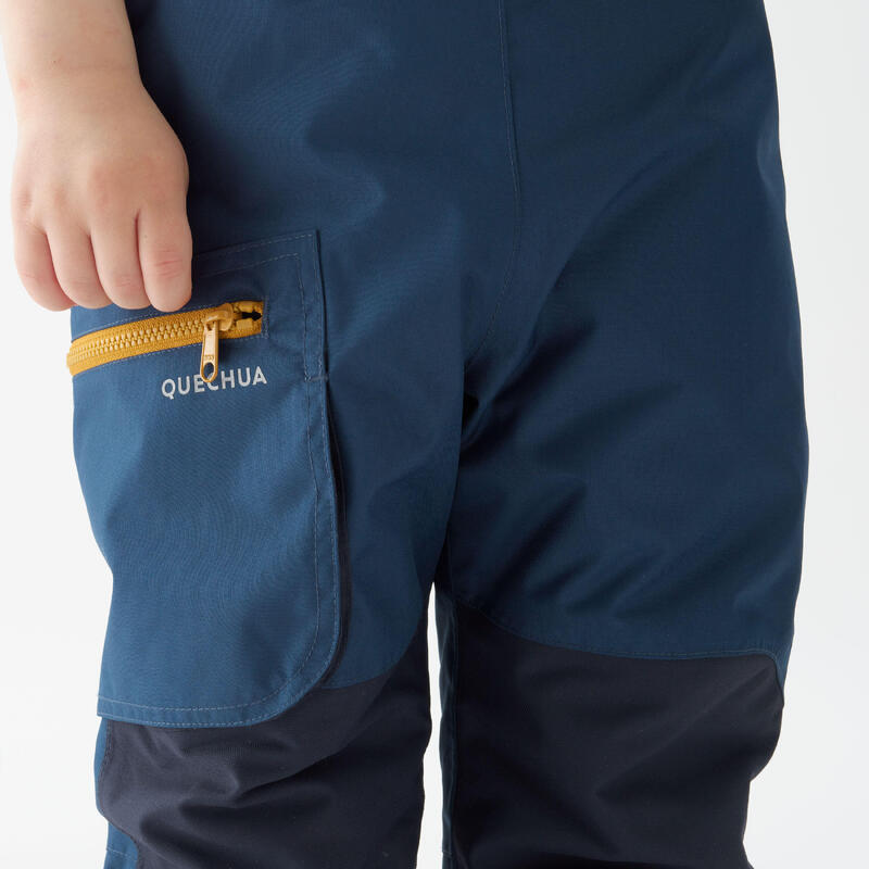 Pantaloni caldi montagna bambino SH500 MOUNTAIN blu