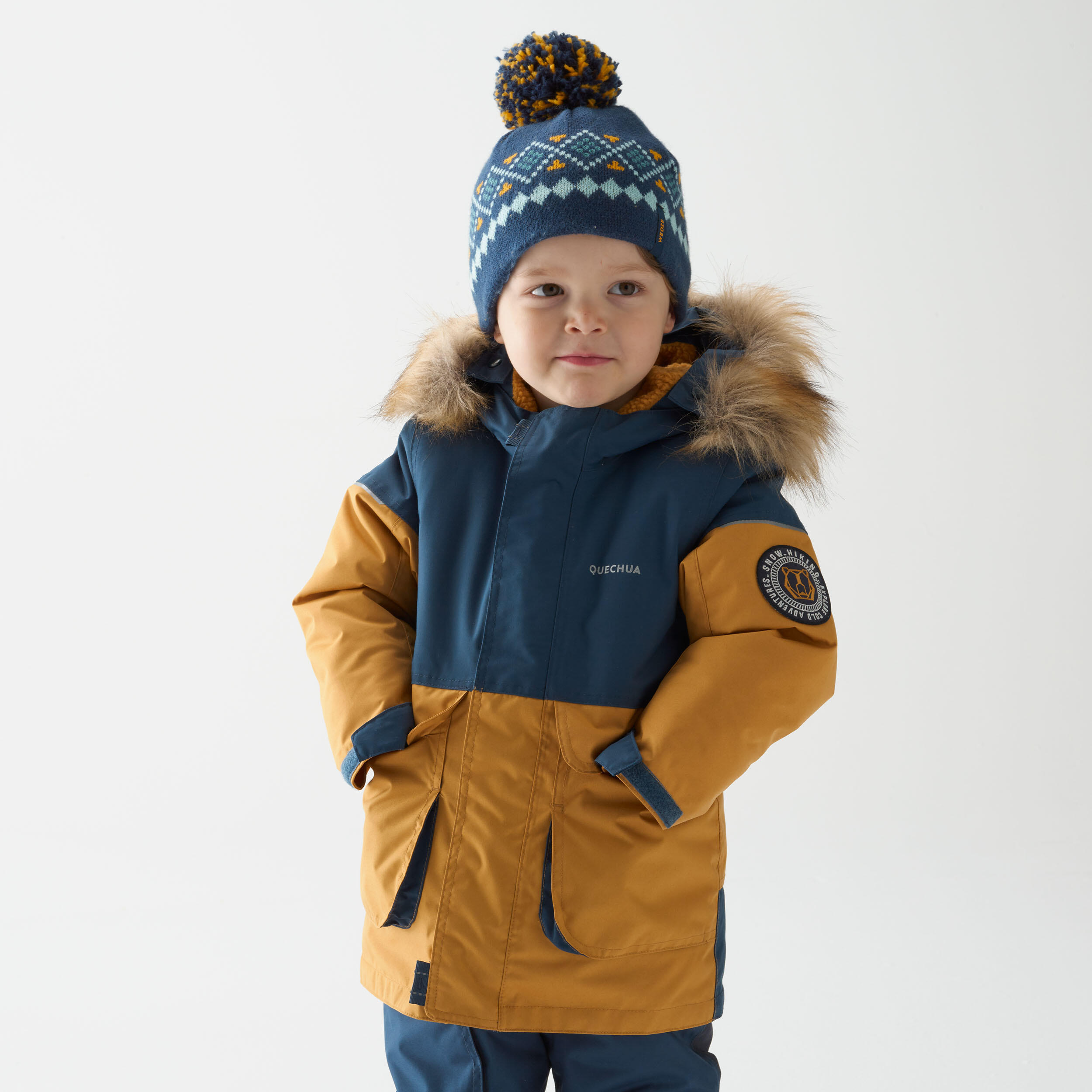 Manteau d'hiver enfant - SH 500 brun