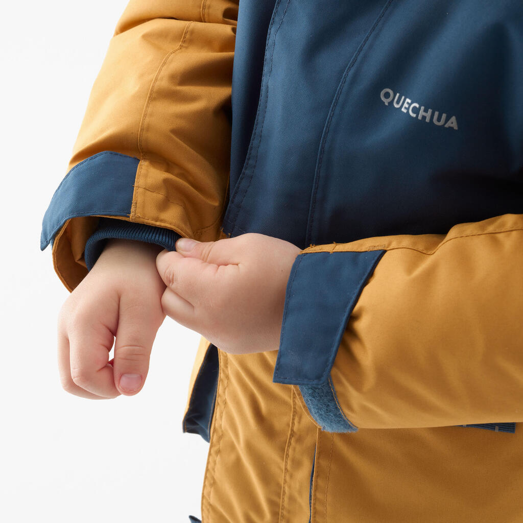 Parka za planinarenje SH500 MOUNTAIN topla dečja (2-6 godina) - oker