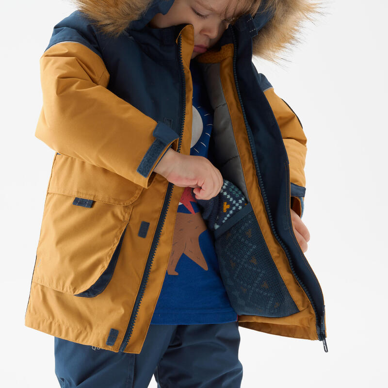 Warme wandelparka SH500 MOUNTAIN kinderen 2 - 6 jaar