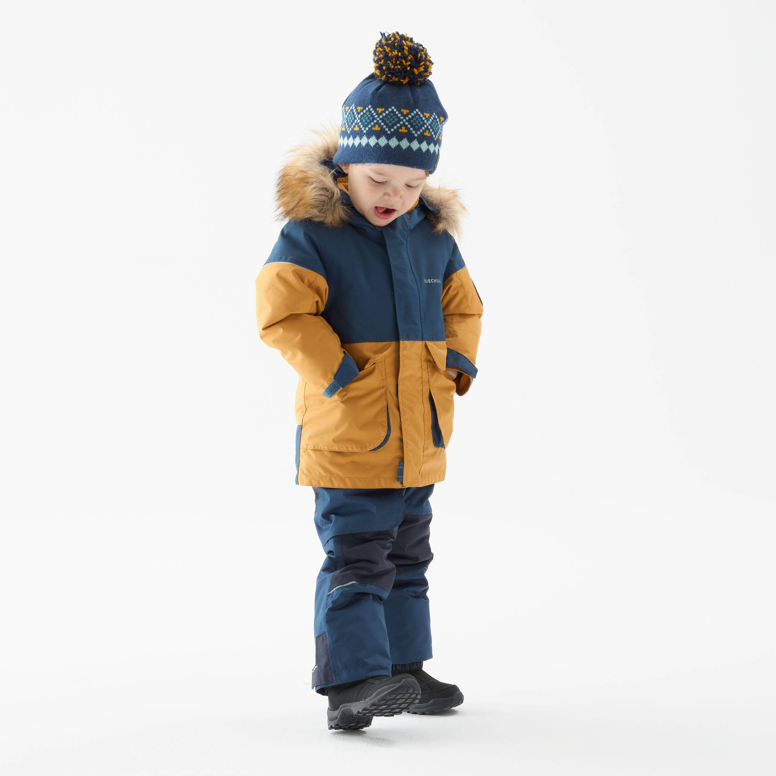Kids’ Warm Hiking Parka - SH500 MOUNTAIN - Child aged 2-6 -  3