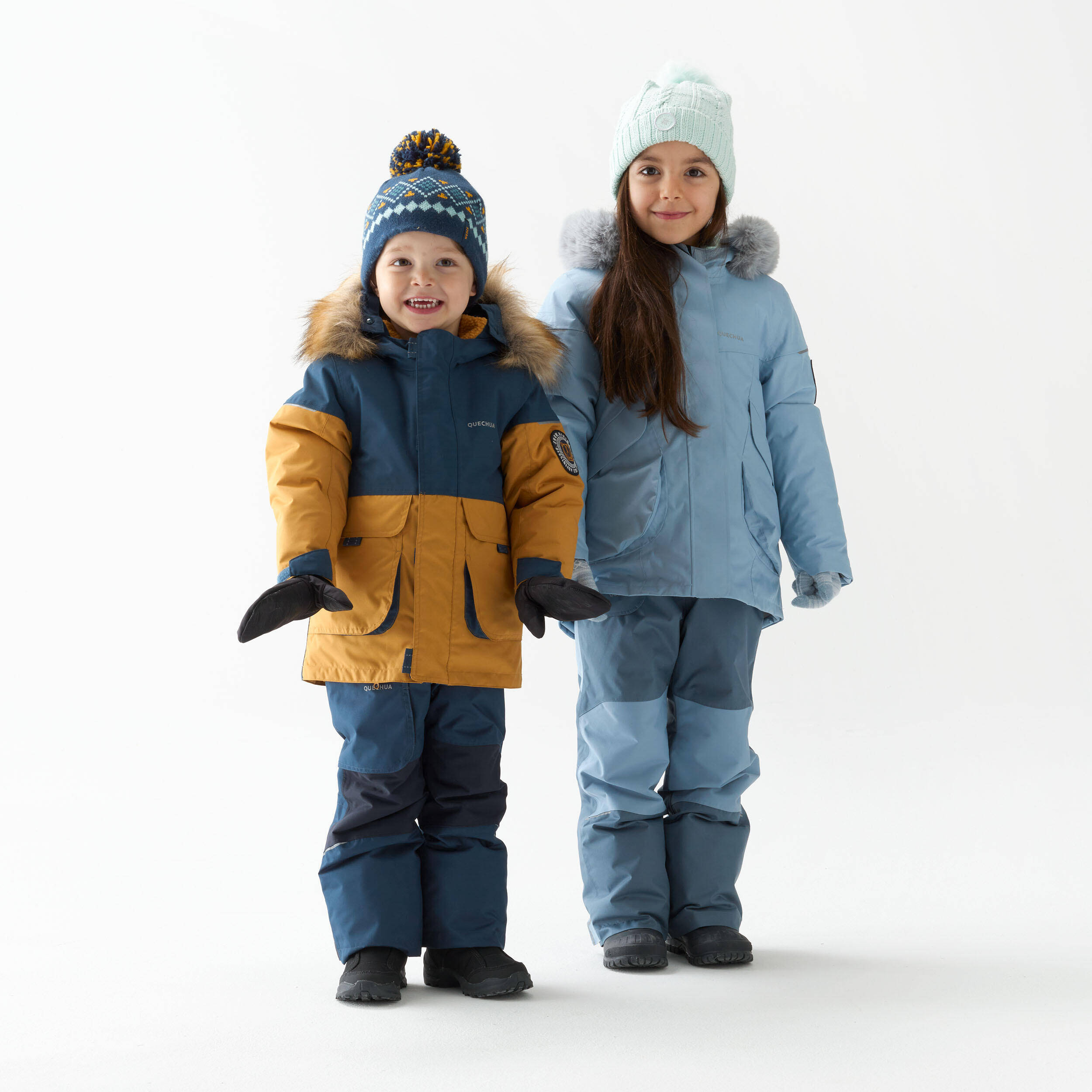 Kids’ Warm Hiking Parka - SH500 MOUNTAIN - Child aged 2-6 -  2