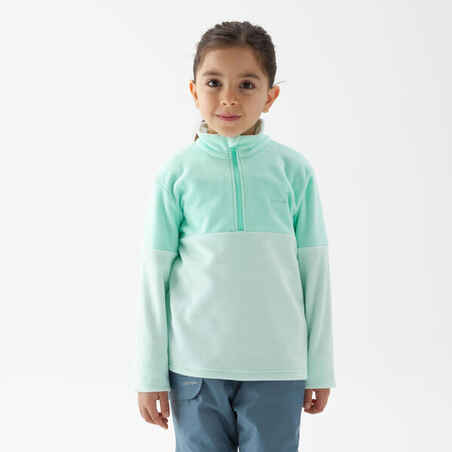 Kids’ Hiking Fleece - MH120 turquoise - ages 2–6 