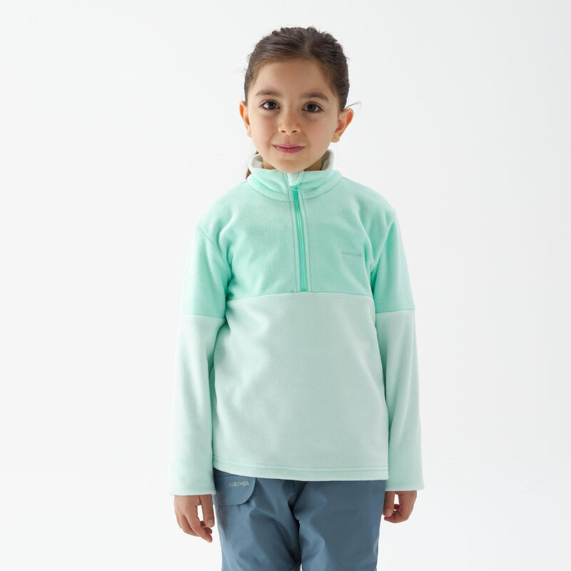 Polaire de randonnée MH120 turquoise - enfant 2-6 ans