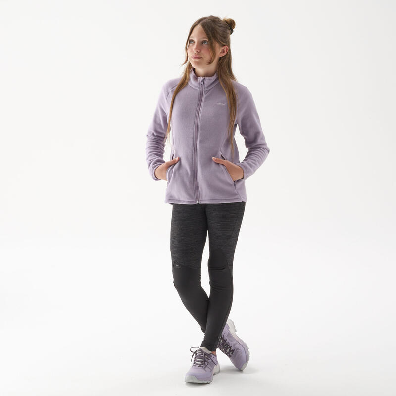 Fleecejacke Winterwandern MH150 Kinder Mädchen Gr. 122–170 violett 