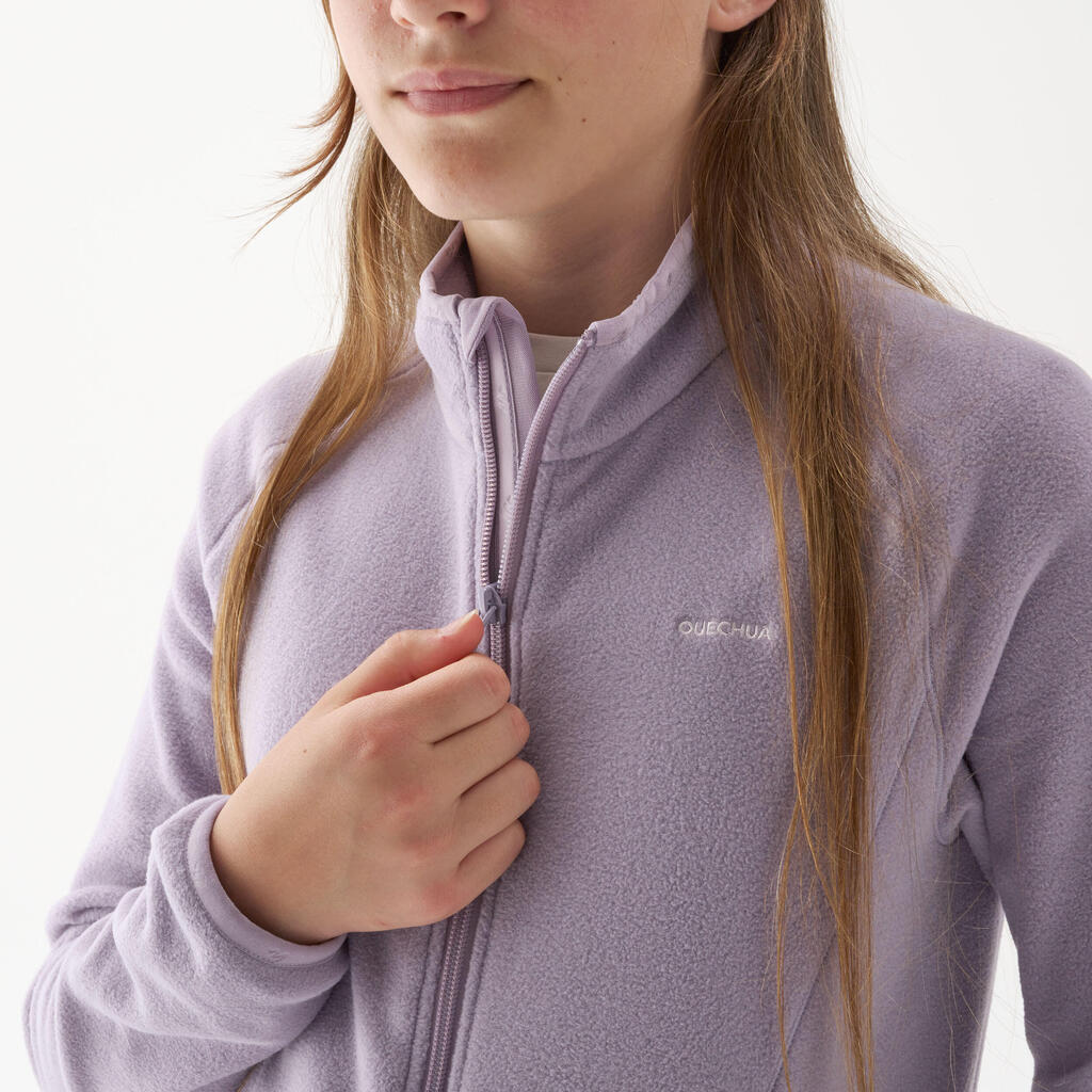 Veste polaire de randonnée - MH150 violette - enfant 7-15 ans