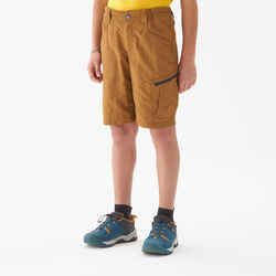 Child's hiking shorts - MH500 dark brown - 7-15 years