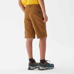 Child's hiking shorts - MH500 dark brown - 7-15 years