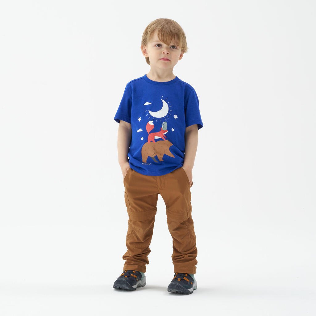 Vaikiški žygių marškinėliai „MH100“, 2-6 m., mėlyni
