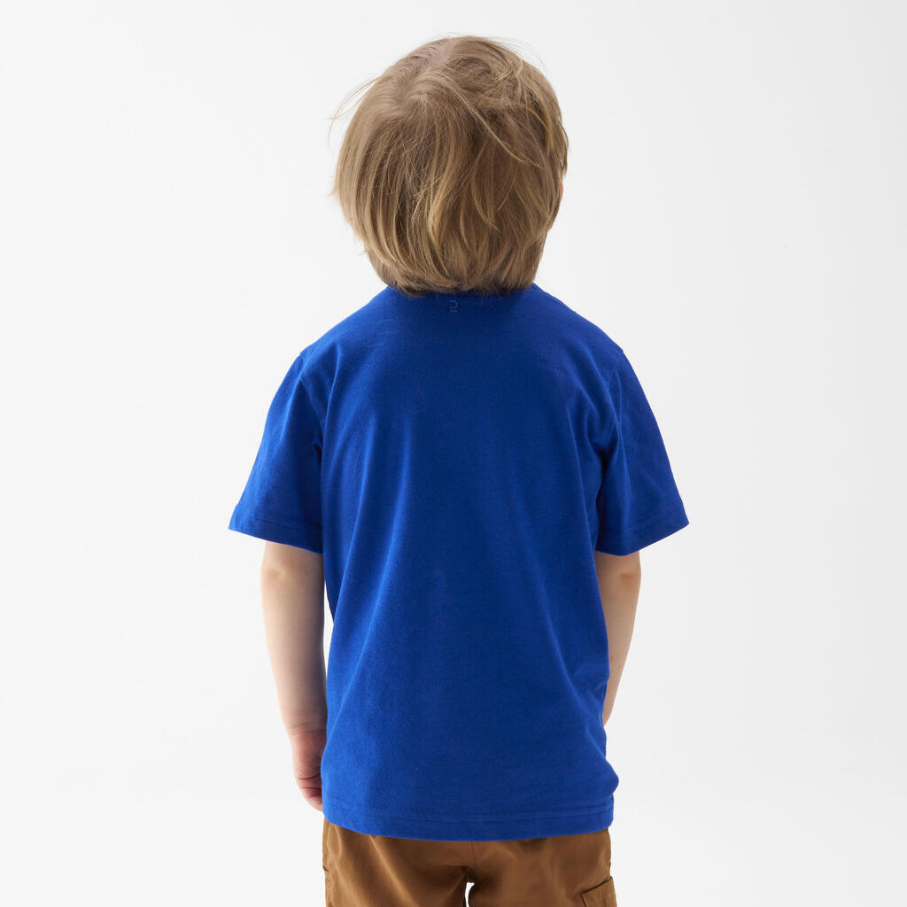 Wander-T-Shirt Kinder Gr. 92–116 - MH100 blau leuchtend