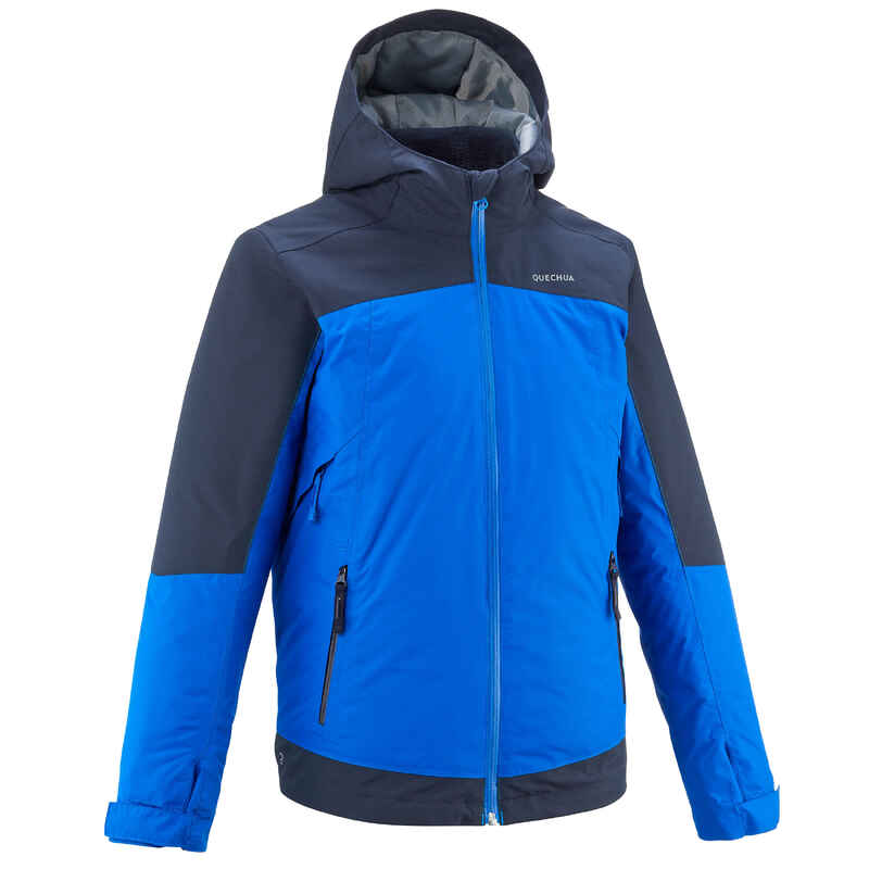 3-in-1-Jacke Kinder Gr. 122–170 bis -8°C warm wasserdicht Winterwandern - SH500 blau