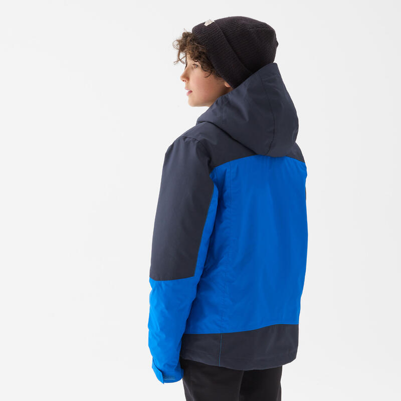 VESTE 3en1 CHAUDE ET IMPERMÉABLE DE RANDONNÉE -SH500 MTN -8°C - ENFANT 7-15 ANS