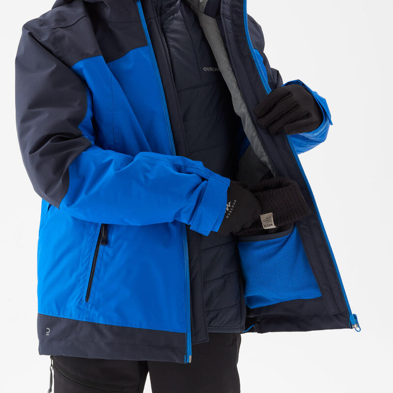 3-in-1 Jacke Kinder Gr.122-170 wasserdicht warm bis -8 °C Winterwandern - SH500 