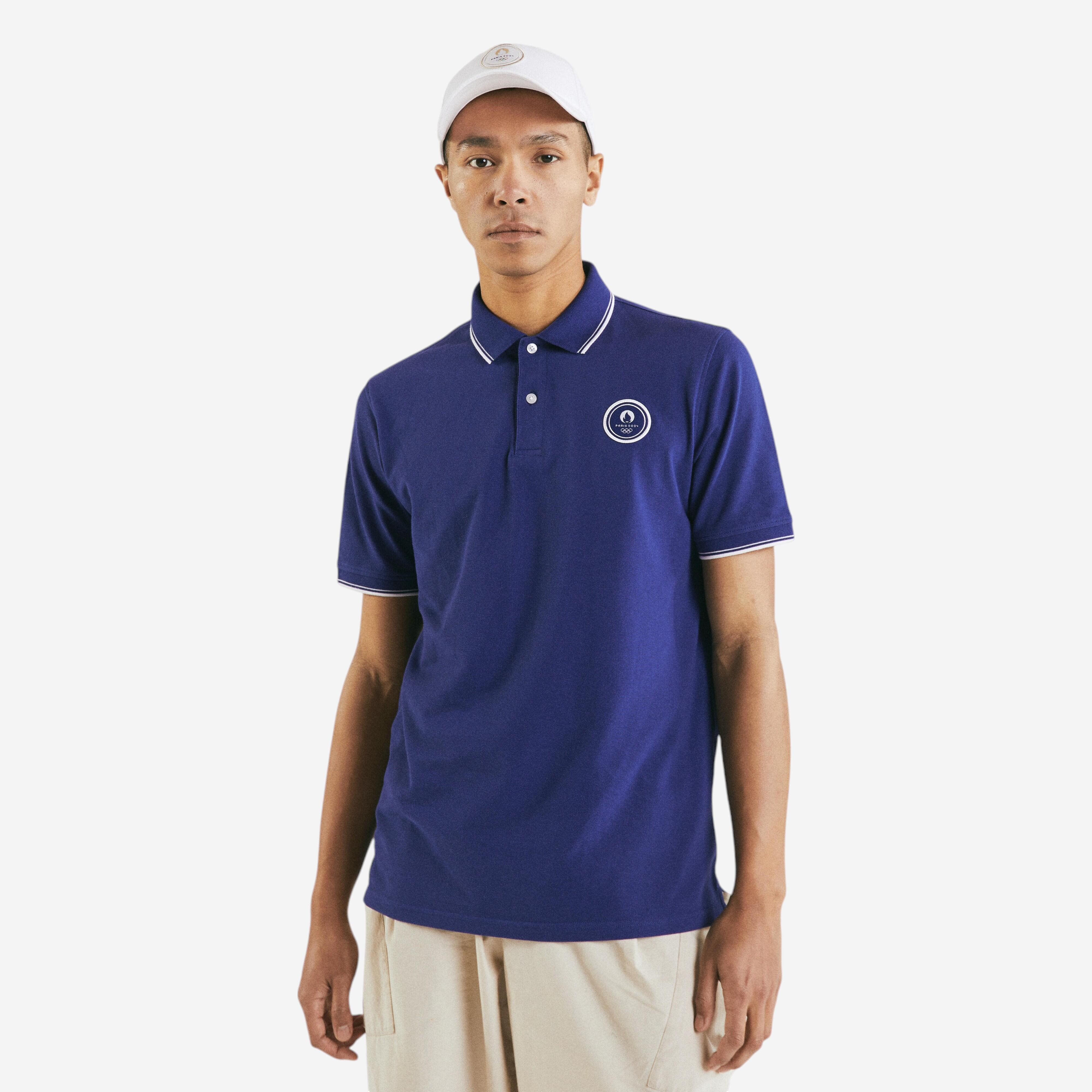 Paris 2024-decathlon - Polo Paris 2024 Homme Bleu - Polo Manches Courtes - Jeux Olympiques Paris 2024 - Bleu - 38 S - Decathlon