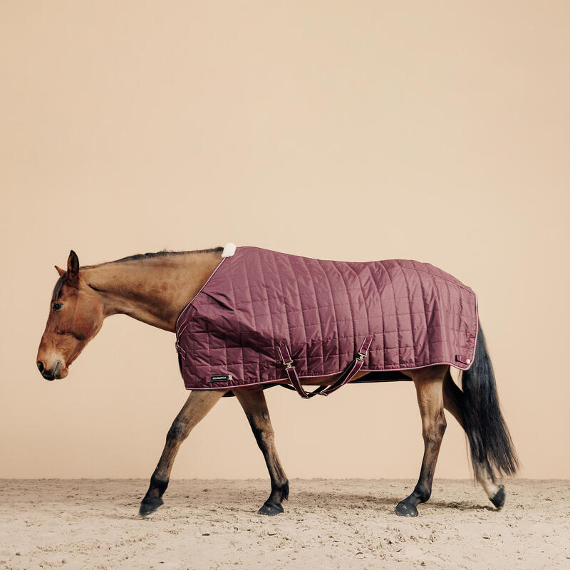 Horses, Coperta Cavallo In Pile Cosy Walk, Morbida, Comoda e Assorbente,  Ideale per Asciugare il Cavallo Dopo il Lavoro (145 cm, Bordeaux)