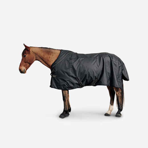 1200D Horse and Pony Waterproof Rug Allweather Combo - Black