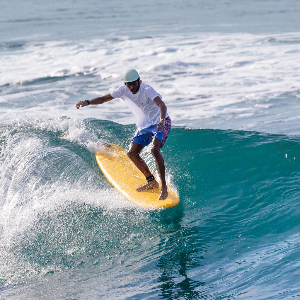 Helmet for surfing.