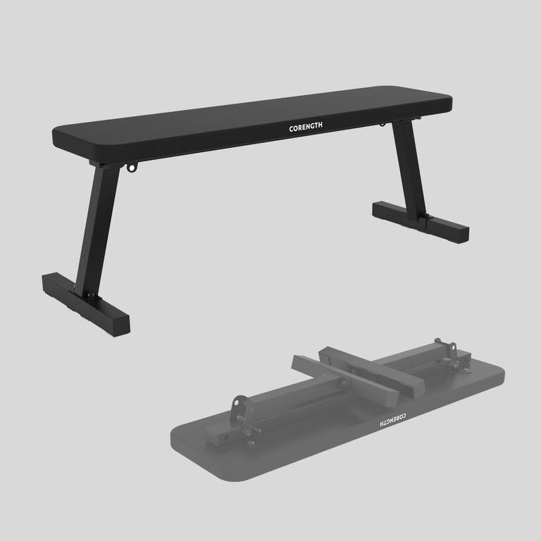 Gym Bench 100, Foldable, Max Weight 200 kg, Beginner, Delivered Assembled