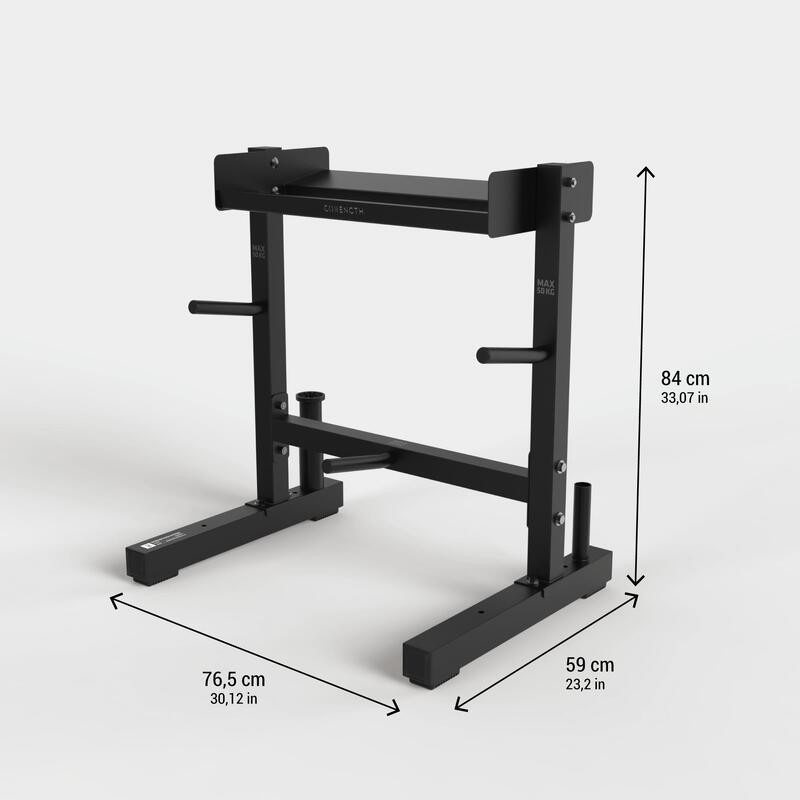 Rack de Arrumação de Barras e Pesos de Musculação