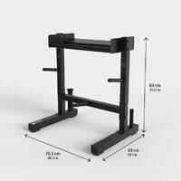 Weight Training Storage Rack for Bars and Weights