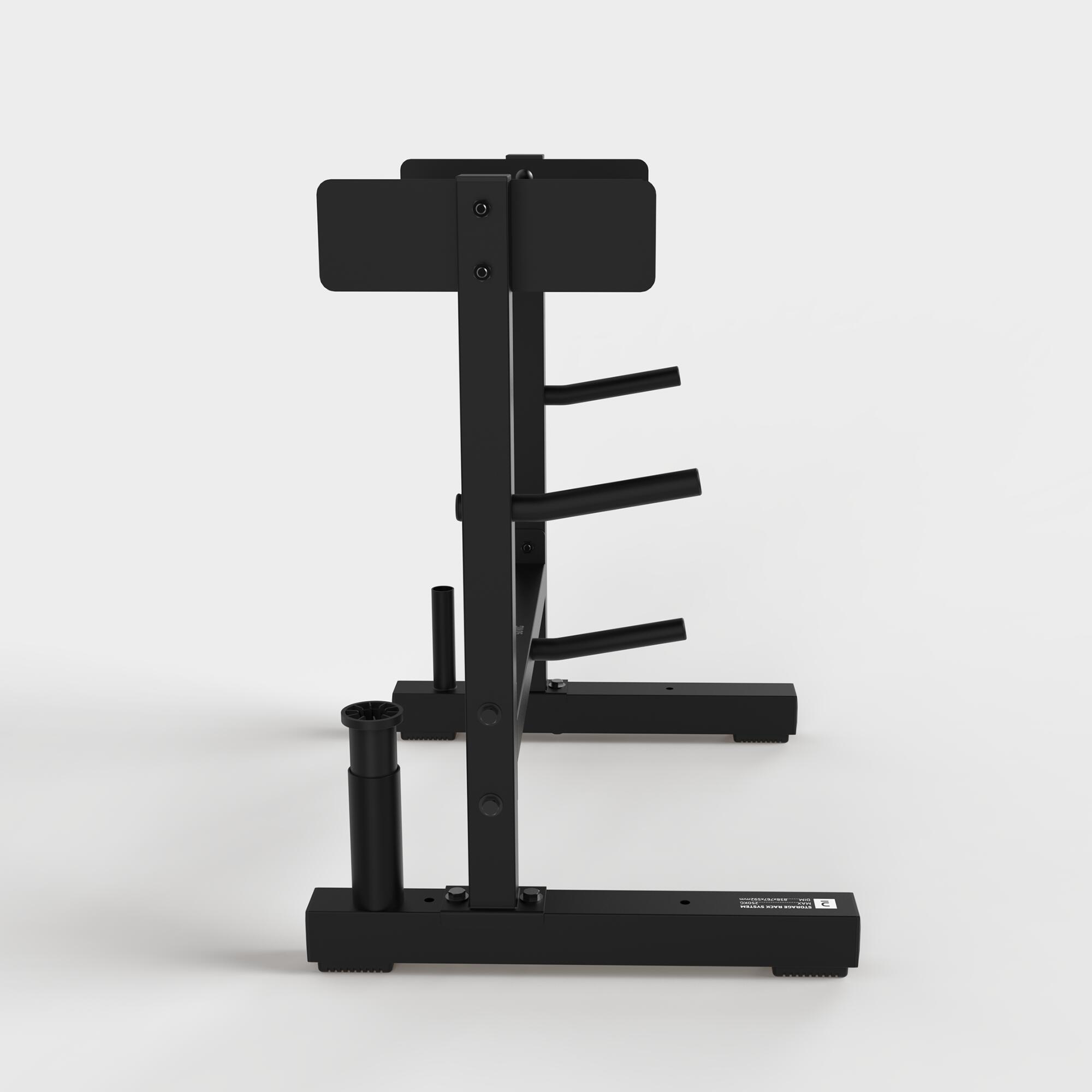 Weight Training Storage Rack for Bars and Weights 4/10