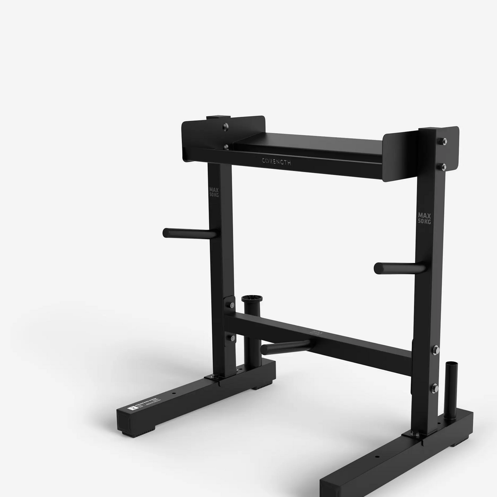 RACK DE STOCKAGE BARRES ET POIDS MUSCULATION CORENGTH DOMYOS DECATHLON notice, réparation
