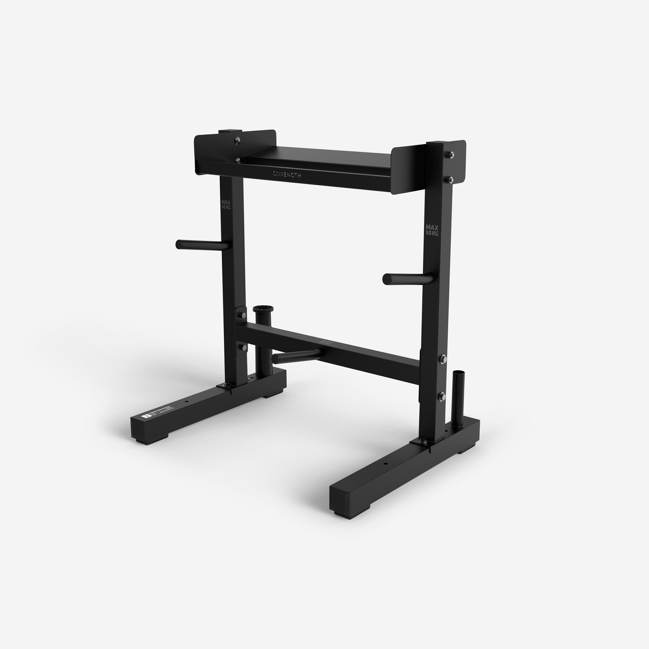 Weight Training Storage Rack for Bars and Weights 1/10