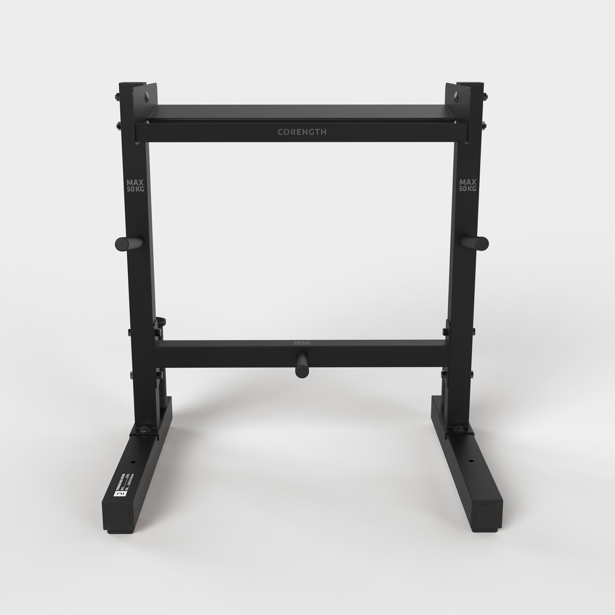 Weight Training Storage Rack for Bars and Weights 3/10