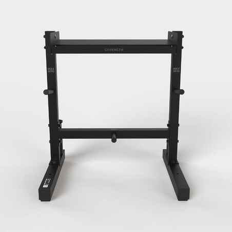 Weight Training Storage Rack for Bars and Weights