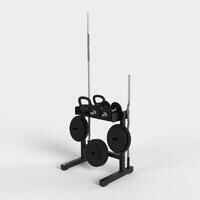 Weight Training Storage Rack for Bars and Weights