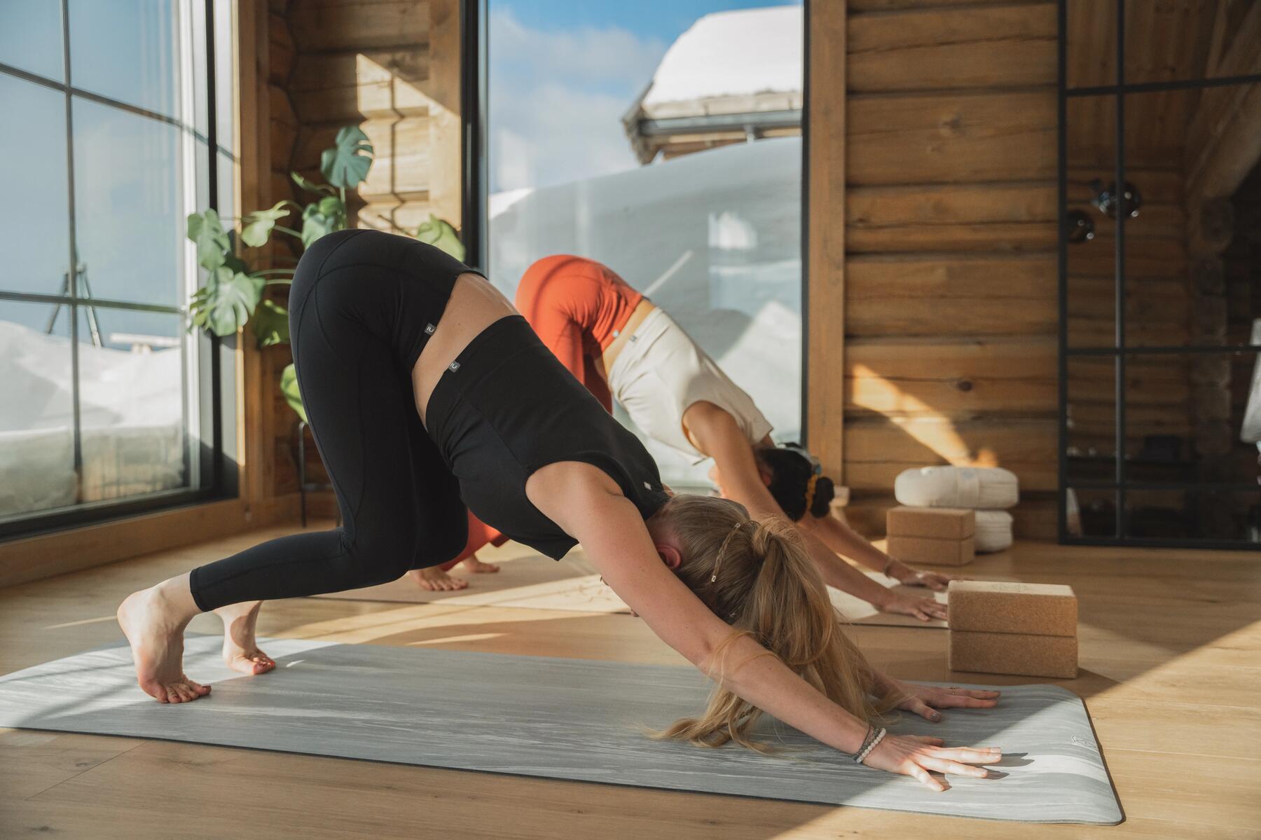 Yoga routine for snowshoe enthusiasts