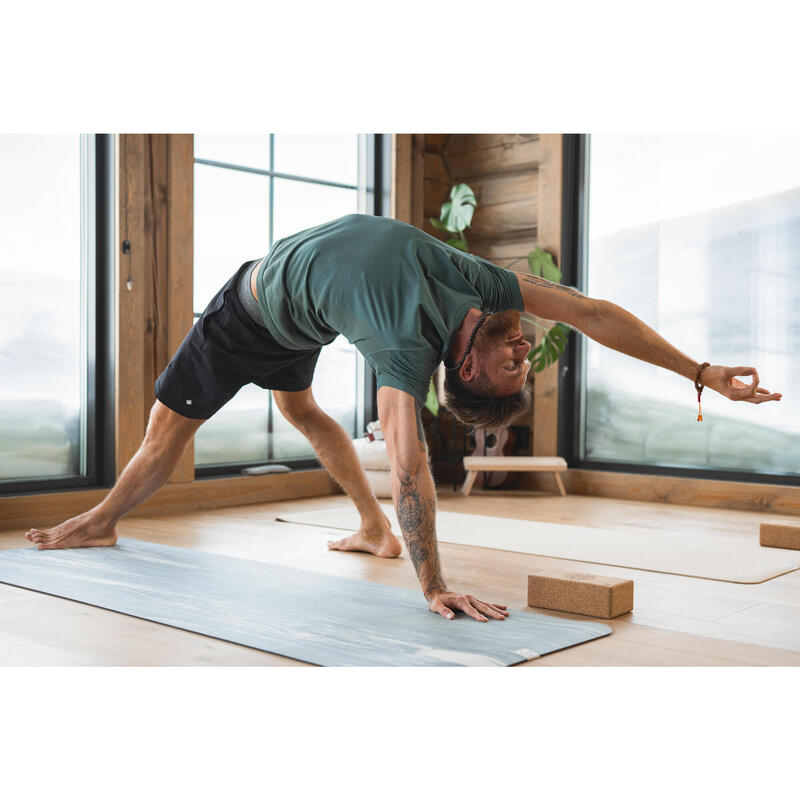 Pantalon scurt Yoga dinamică Negru Bărbaţi 
