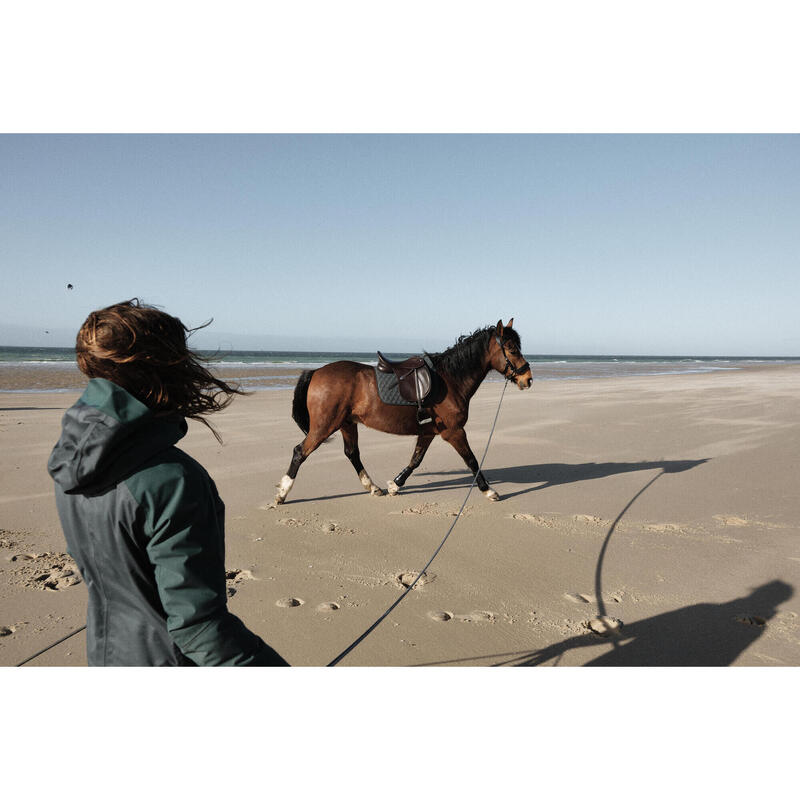 Veste équitation chaude Femme - 900 verte