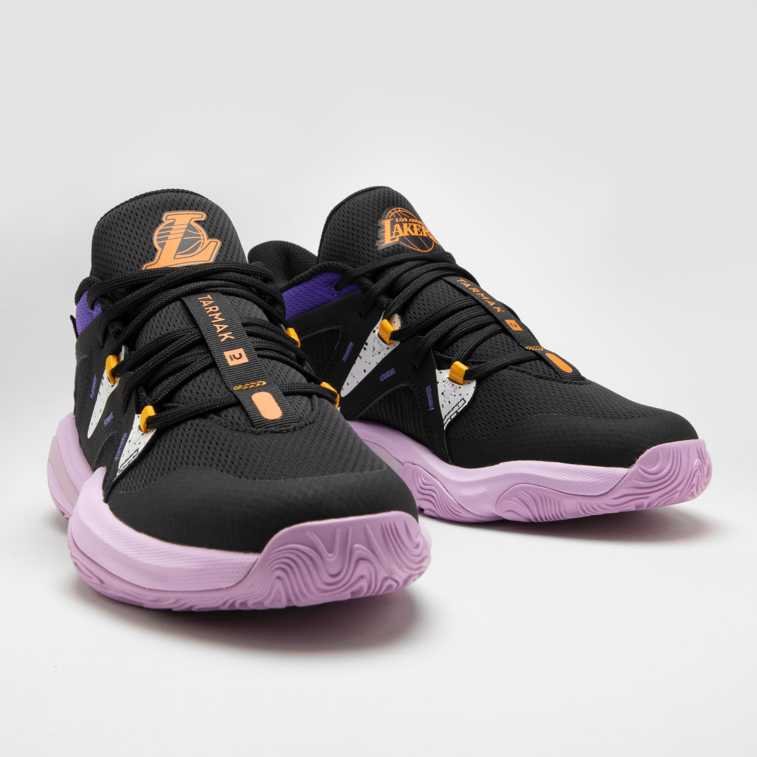 Kids' Basketball Shoes 900 NBA MID-3 - Los Angeles Lakers/Black 4/10