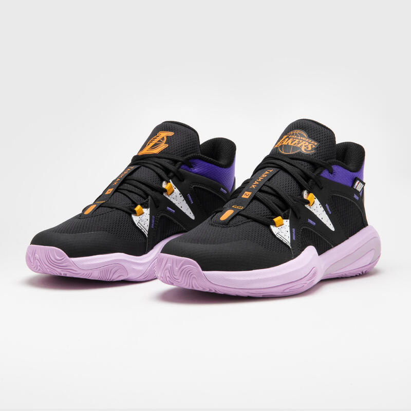 CHAUSSURES DE BASKETBALL LOS ANGELES LAKERS -ENFANT- 900 NBA MID-3 JR NOIR