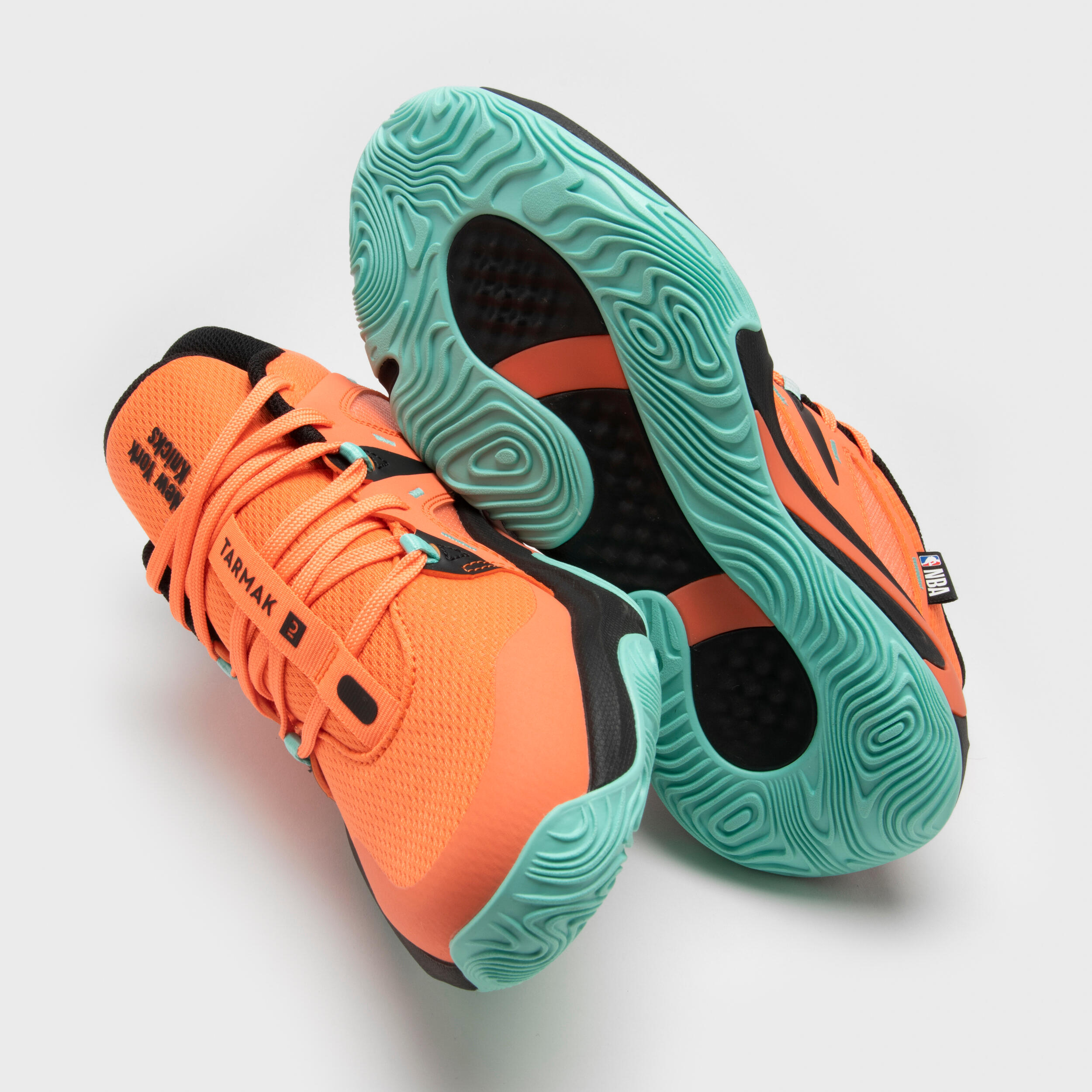 Kids' Basketball Shoes 900 NBA MID-3 - New York Knicks/Orange 6/10