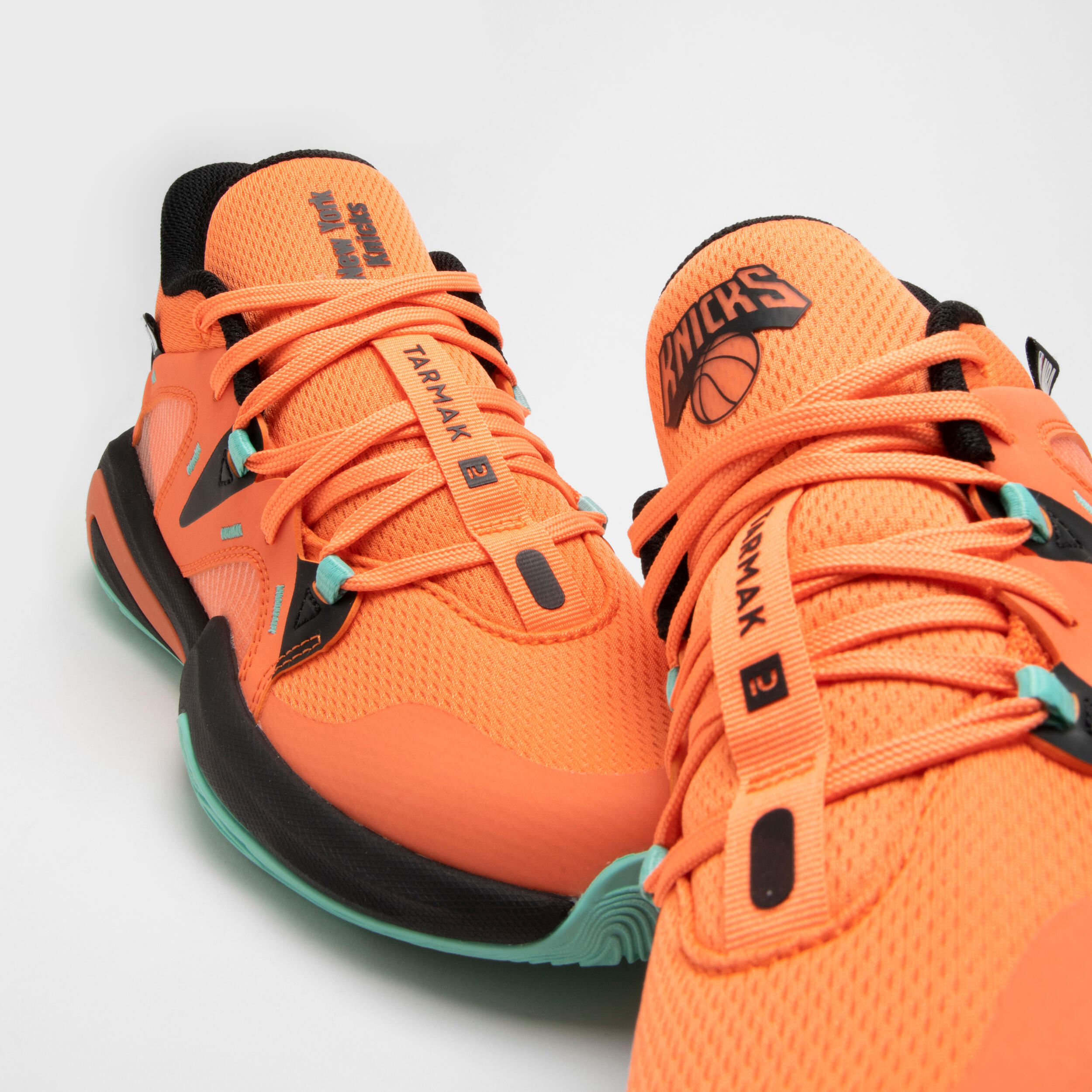Kids' Basketball Shoes 900 NBA MID-3 - New York Knicks/Orange 4/10