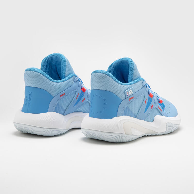 Kinder Basketball Schuhe halbhoch Philadelphia Sixers NBA - 900 Mid-3 blau 