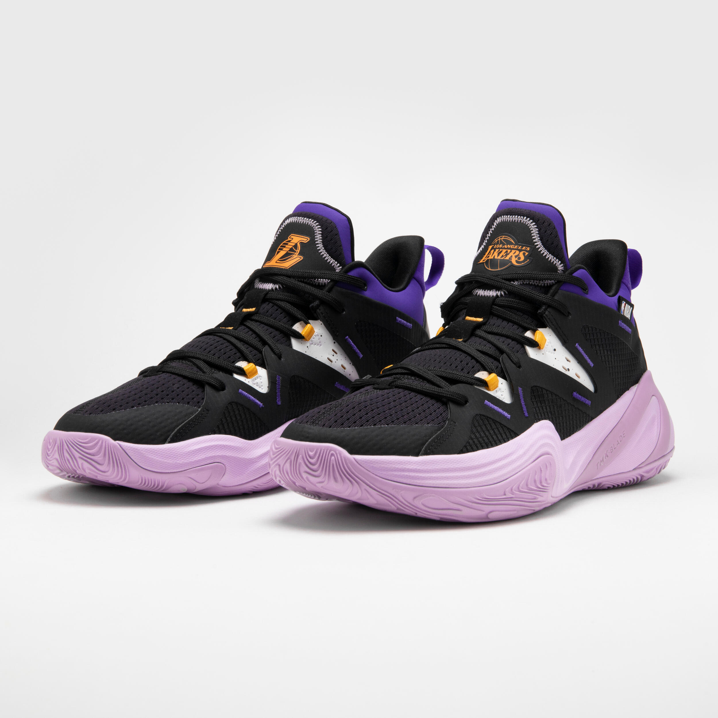 Men's/Women's Basketball Shoes 900 NBA MID-3 - Los Angeles Lakers/Black 4/9